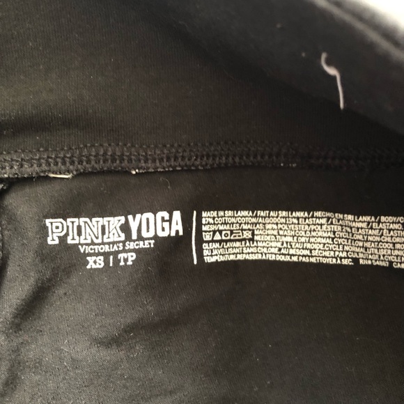 PINK cropped cotton legging. Size XS. - Picture 5 of 5